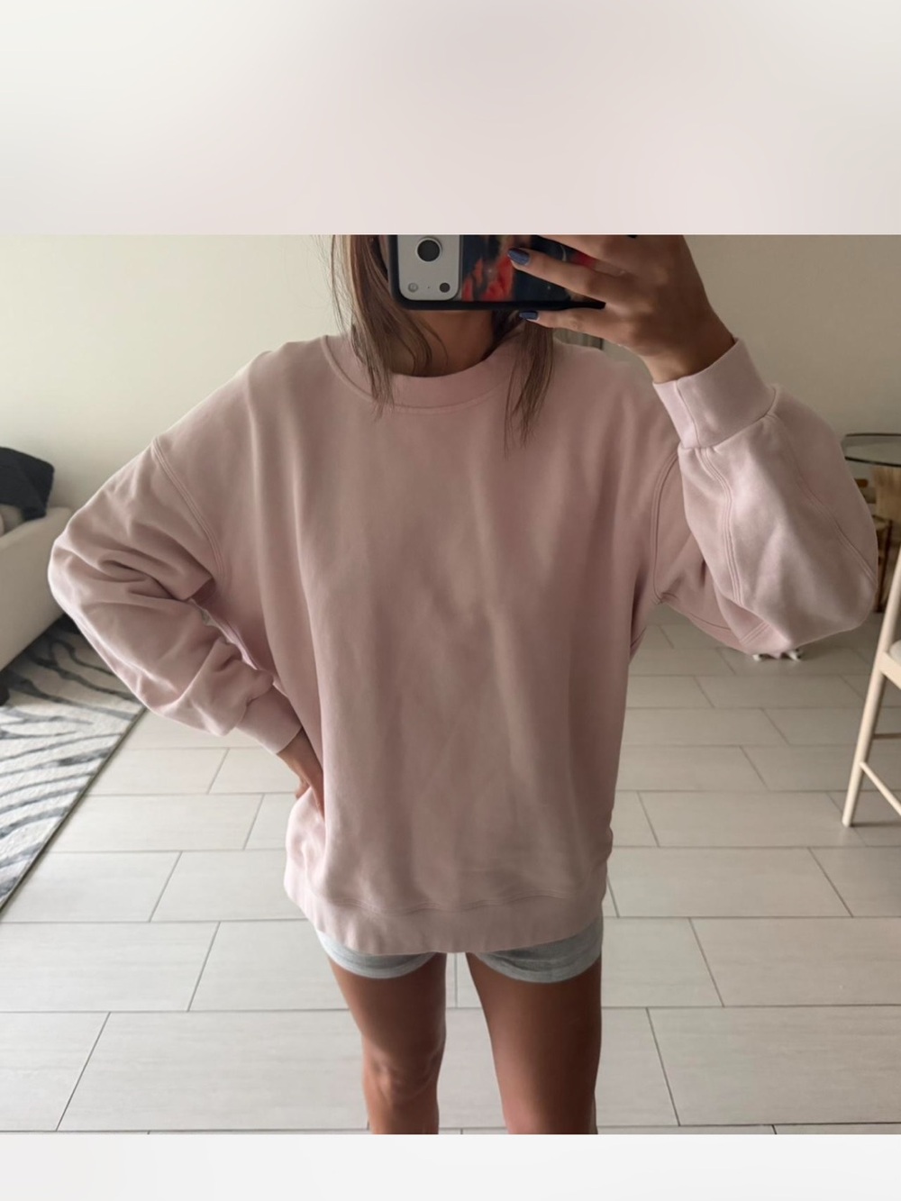 Lululemon soft pink sweatshirt